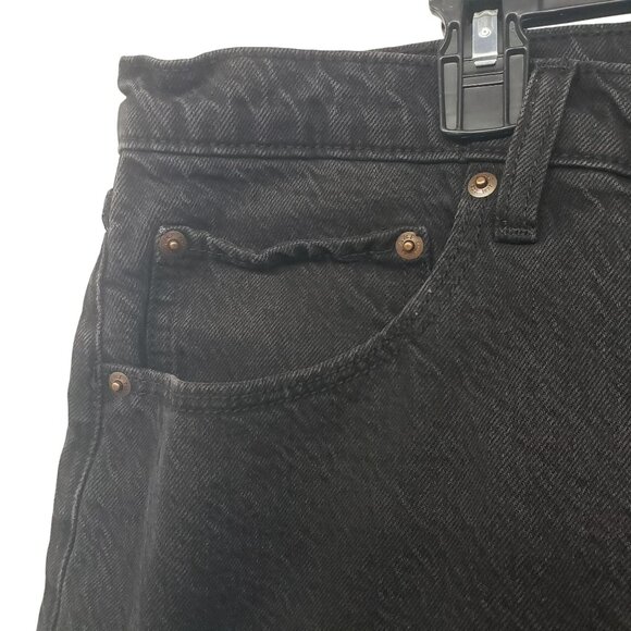 Abercrombie & Fitch Loose High Rise Black Jeans Womens 34 18 - Picture 3 of 10